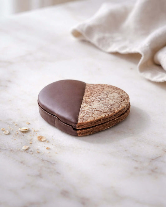 Chocolate Heart - a delicious chocolate biscuit shaped like a heart, perfect for a small indulgent moment.