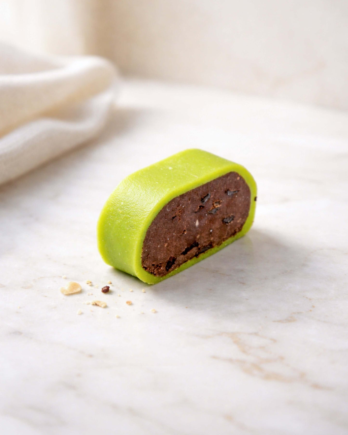 Green Bomb bakery treat from Bonne Bouche London