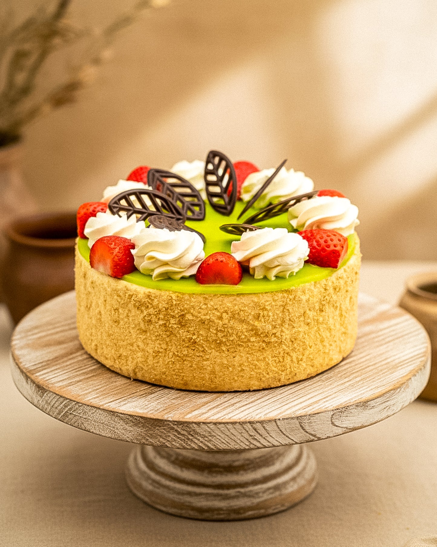 Banana Strawberry Gateau