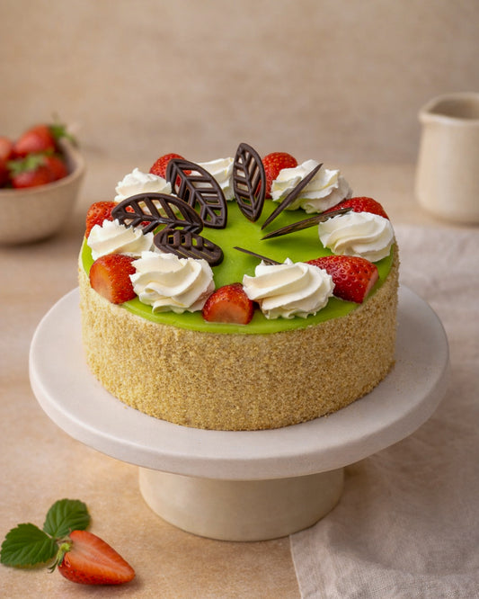 Banana Strawberry Gateau