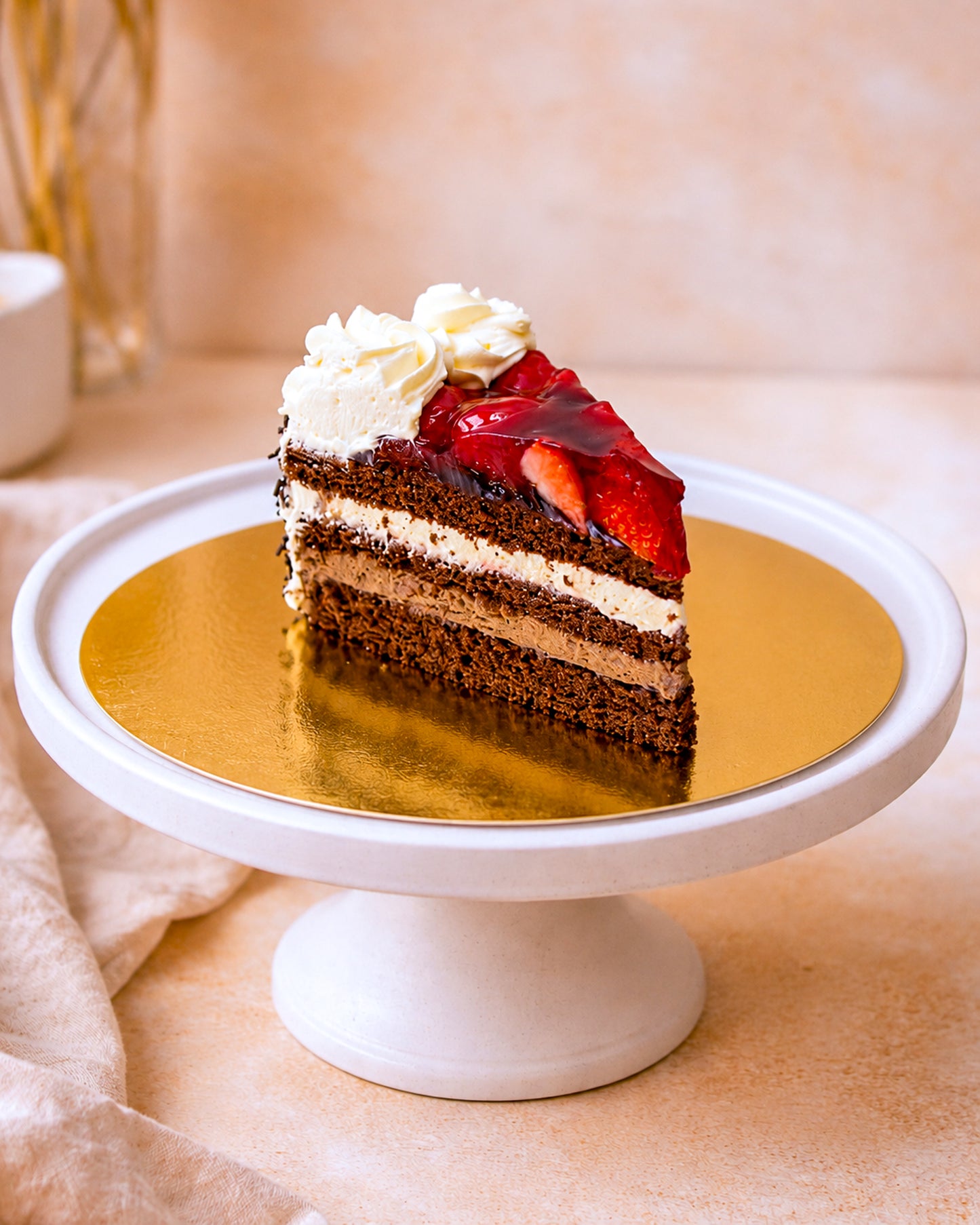 Chocolate Strawberry Gateau