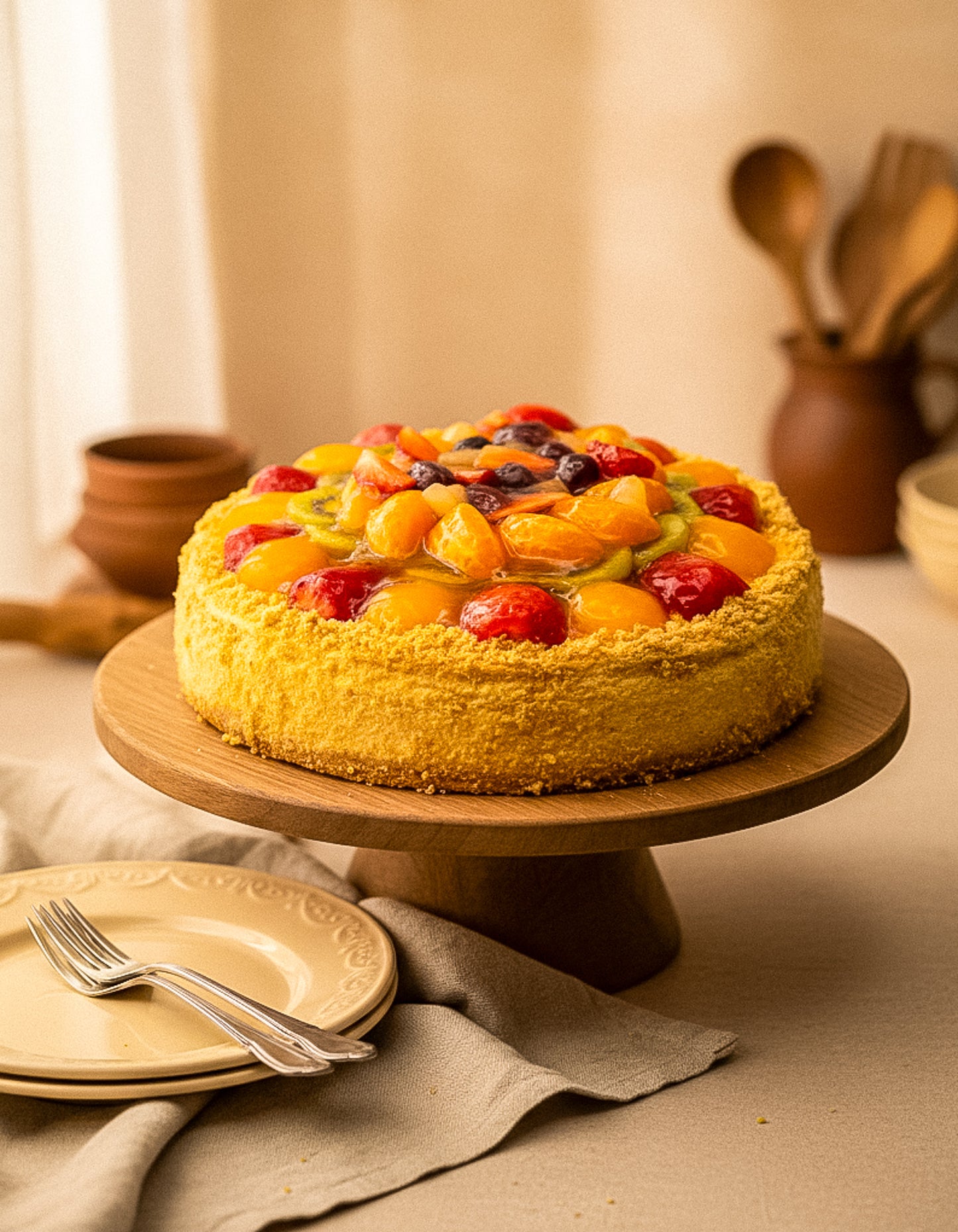 Mixed Fruit Cheesecake
