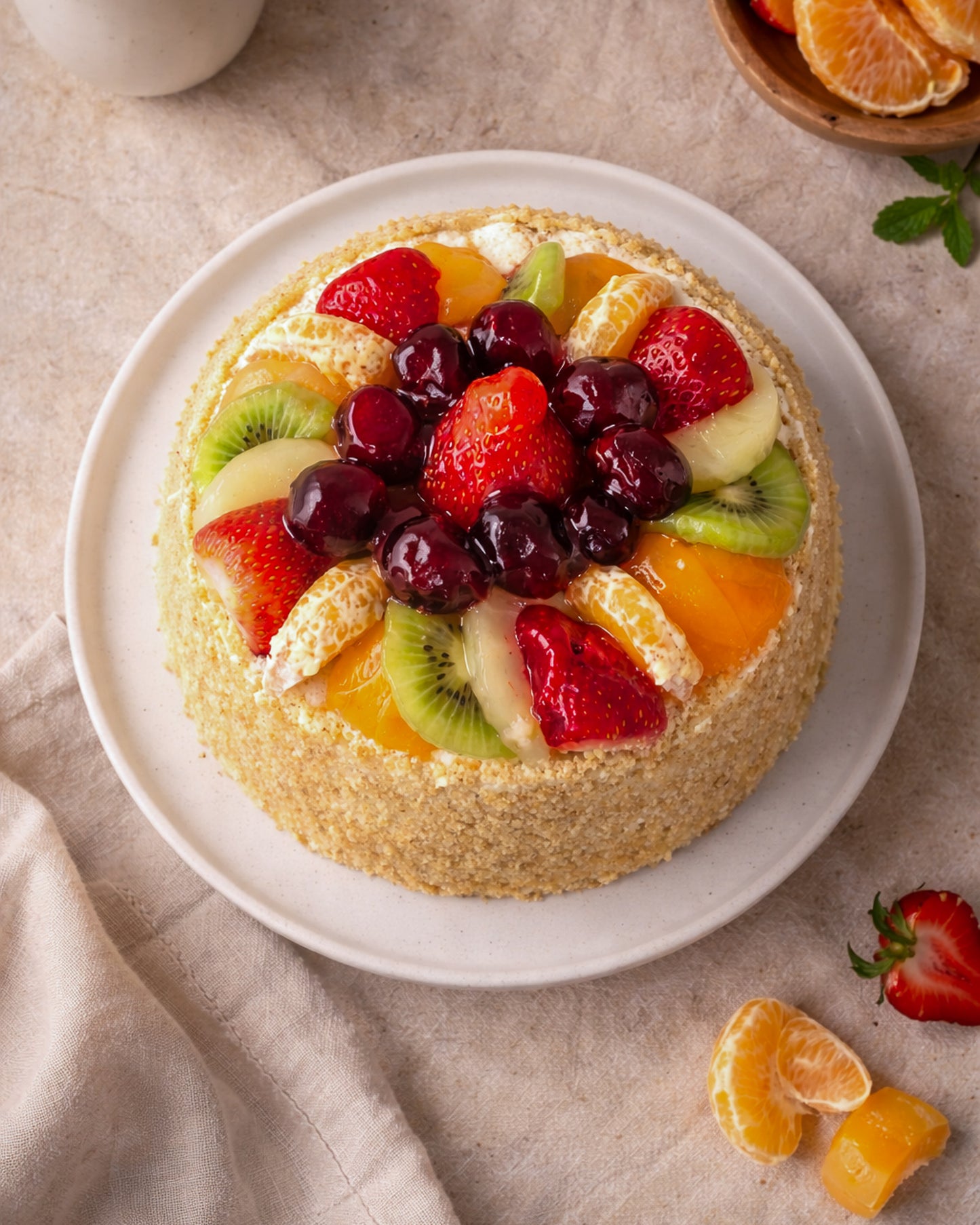 Mixed Fruit Gateau