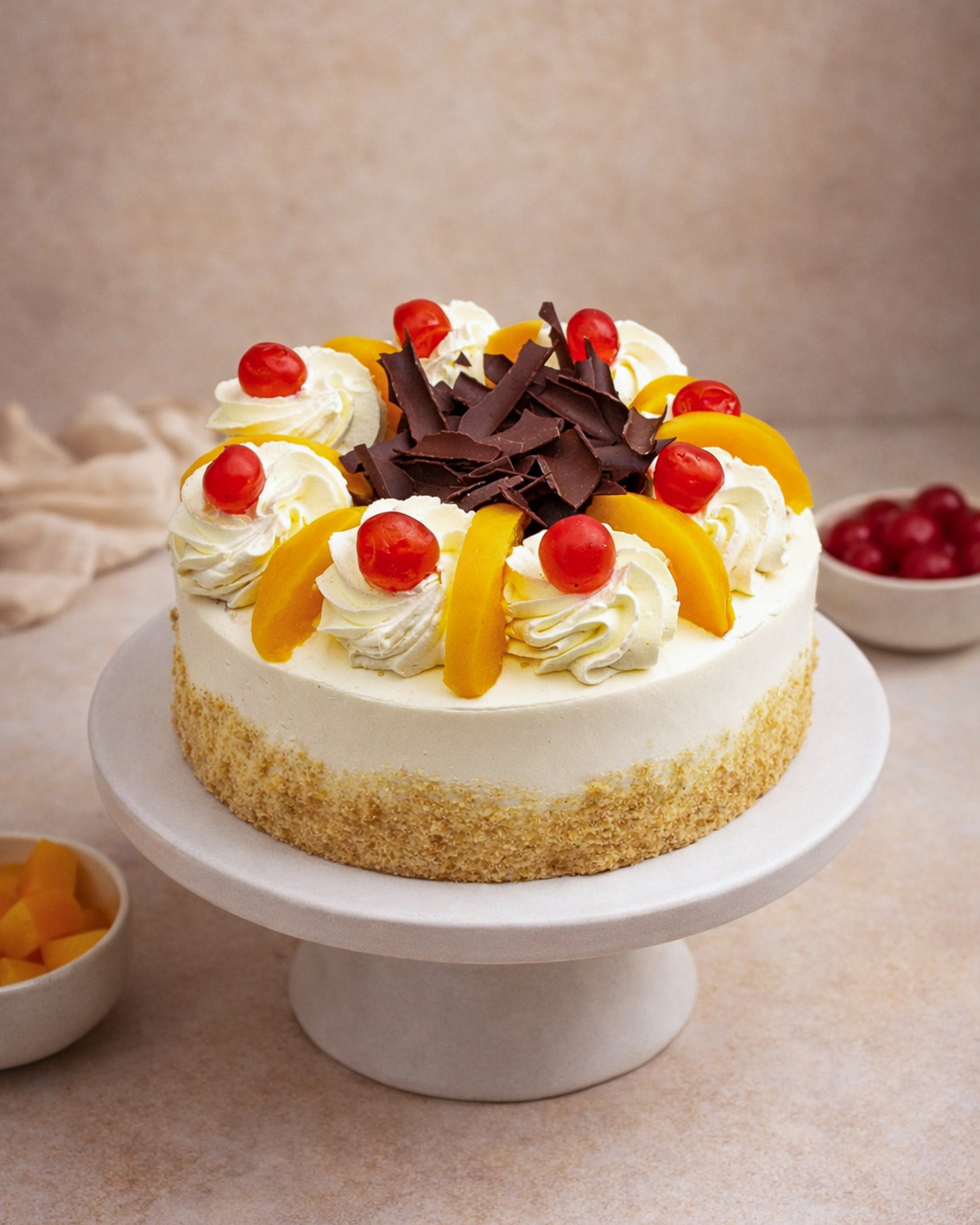 Peach Gateau