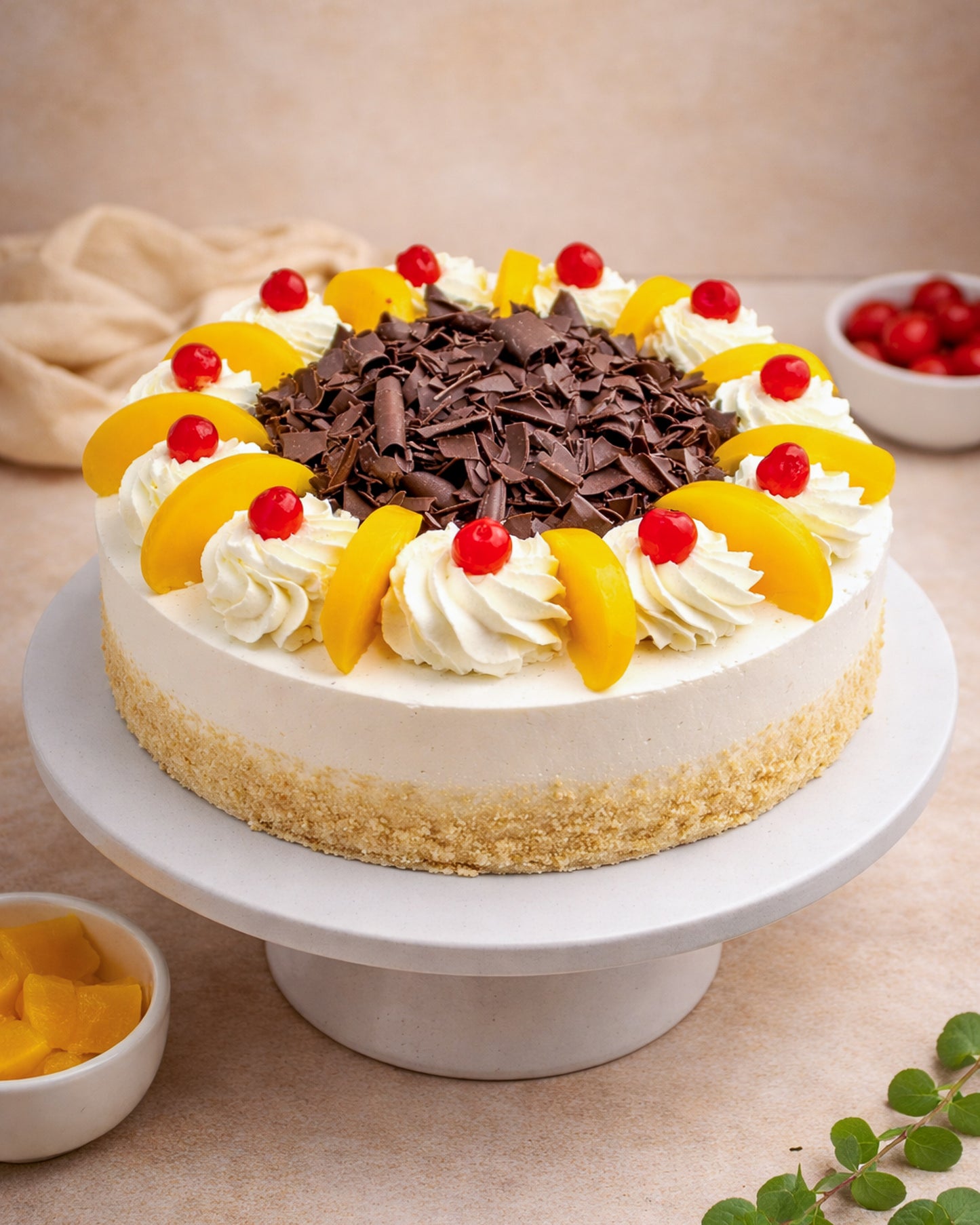 Peach Gateau
