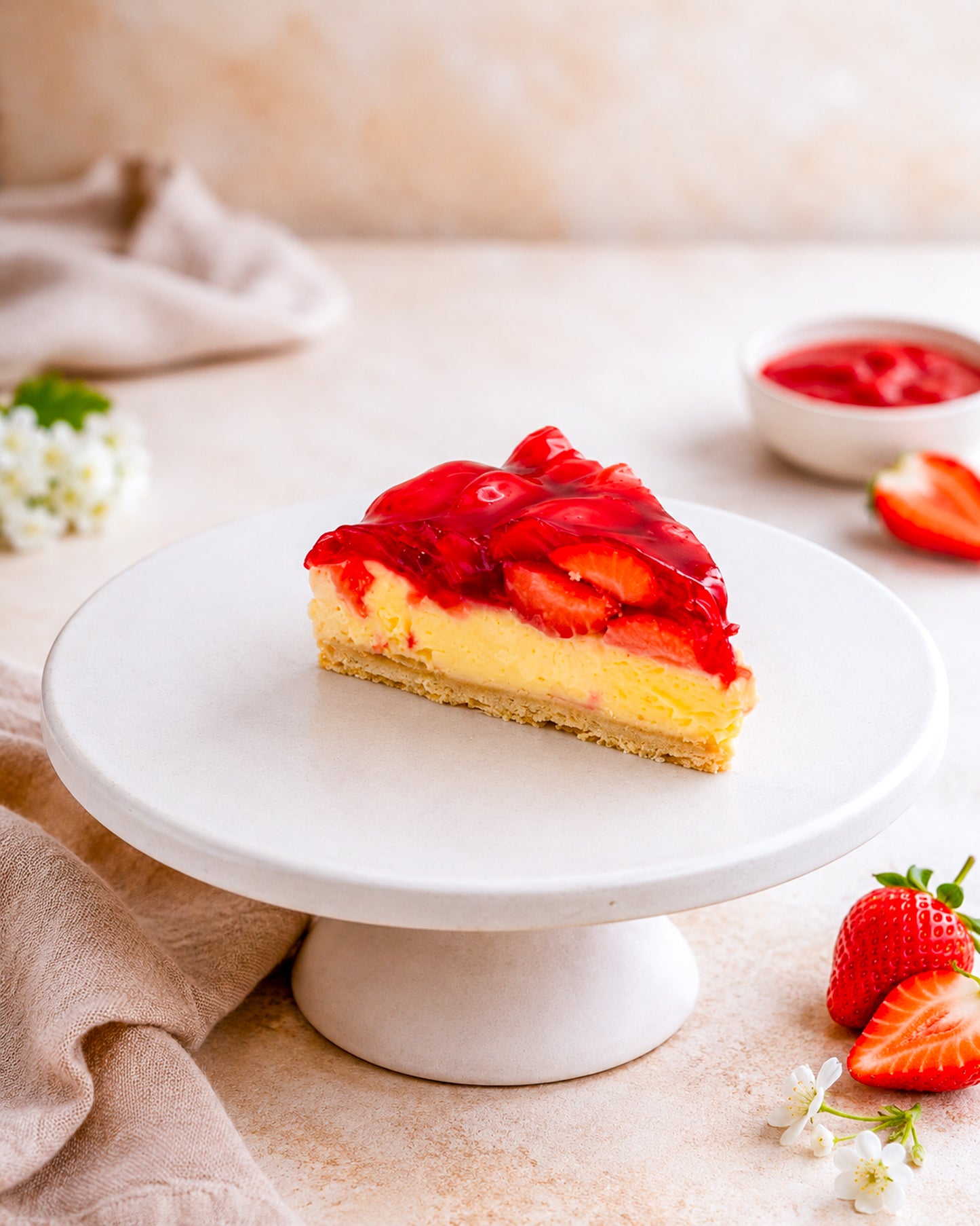 Strawberry Flan